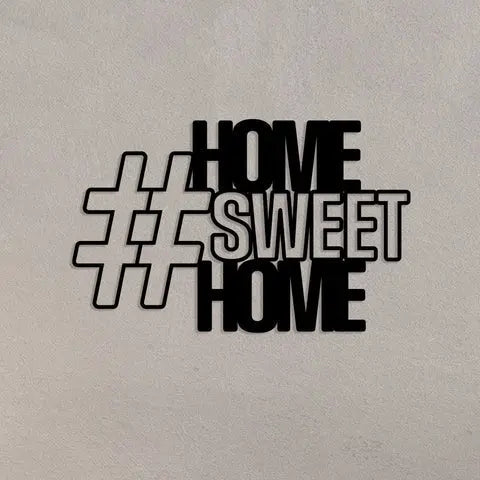 Sweet Home Metal Wall Art Decor Mantra