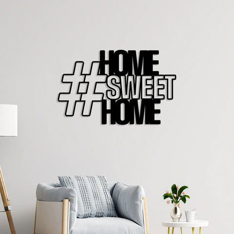 Sweet Home Metal Wall Art Decor Mantra