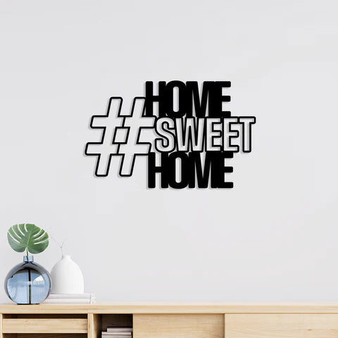 Sweet Home Metal Wall Art Decor Mantra