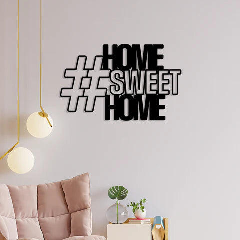 Sweet Home Metal Wall Art Decor Mantra