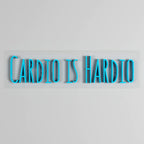 Cardio Is Hardio Text Neon LED Light DECORMANTRA