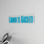 Cardio Is Hardio Text Neon LED Light DECORMANTRA
