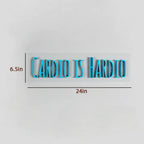 Cardio Is Hardio Text Neon LED Light DECORMANTRA