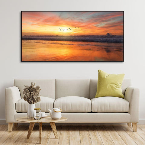 Canvas Wall Painting of Beautiful Sunset - Decor Mantra 