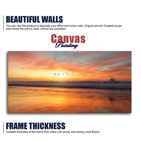 Canvas Wall Painting of Beautiful Sunset - Decor Mantra 