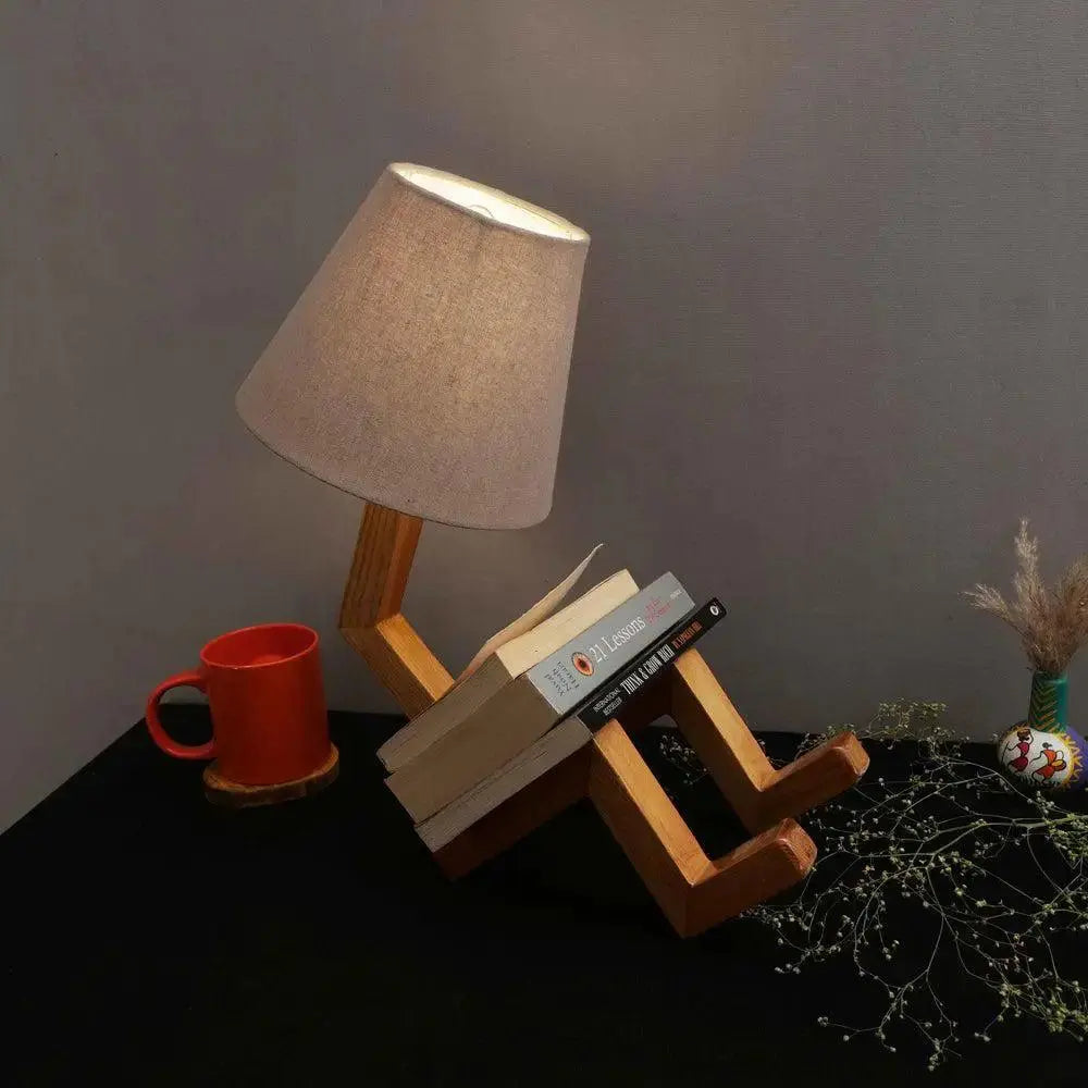 Designer Night Lamp Sitting Figurine Table Light for Bedroom - Decor Mantra 