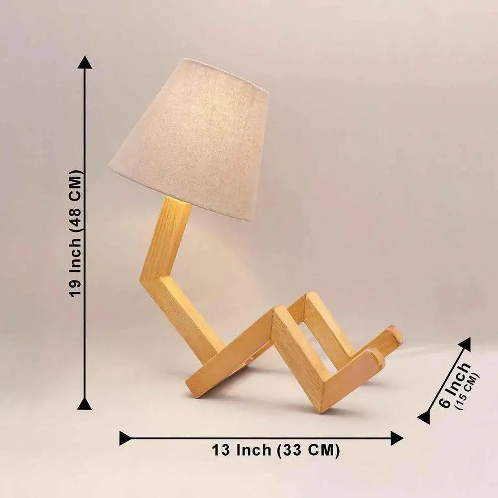 Designer Night Lamp Sitting Figurine Table Light for Bedroom - Decor Mantra 