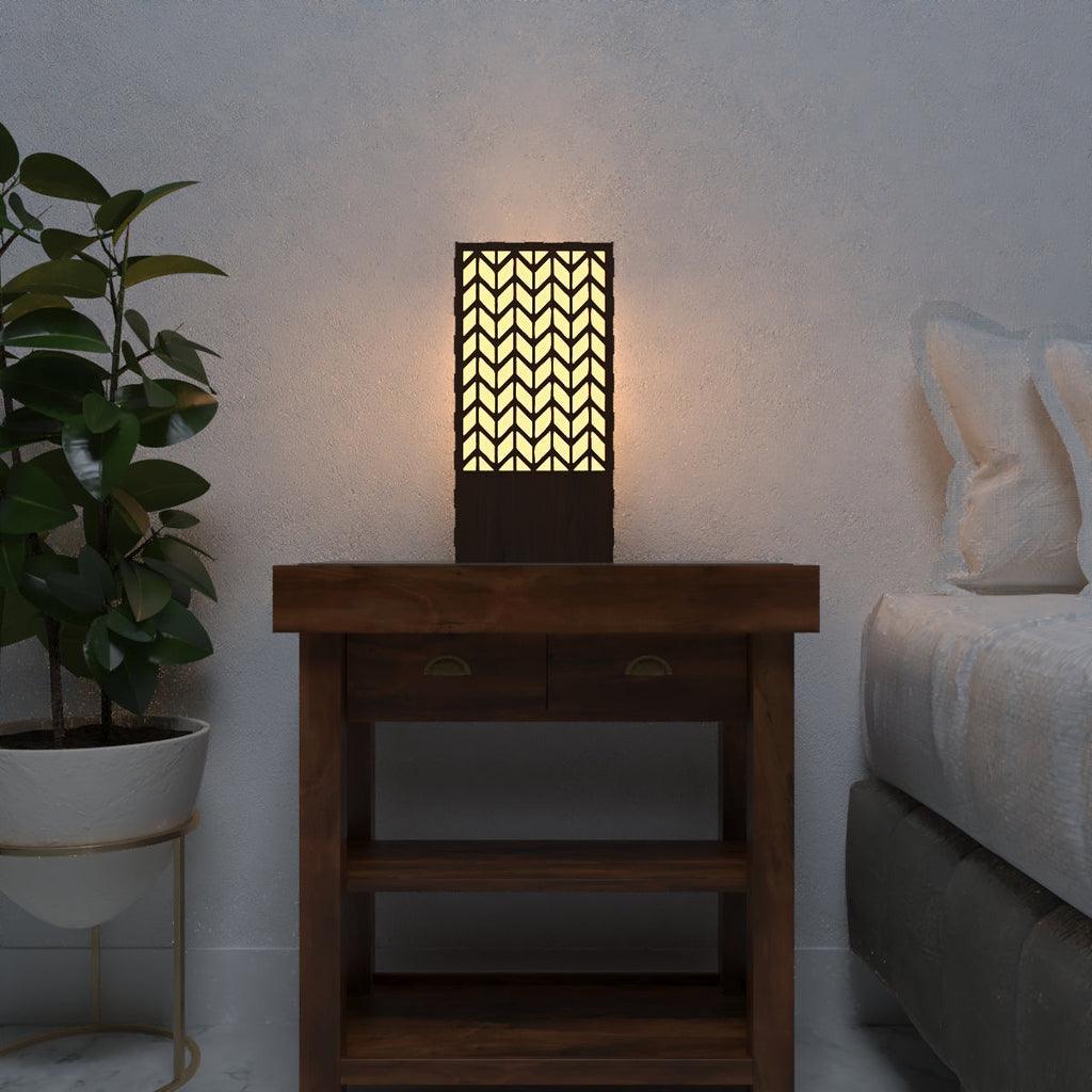 Arrow Pattern Table Lamp Shadow Night Light For Home Decoration - Decor Mantra 
