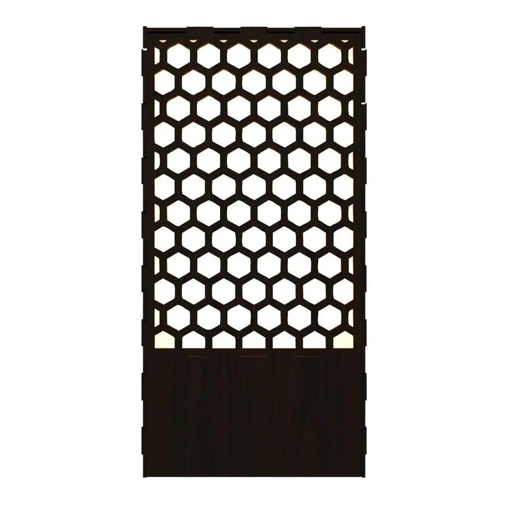 Beautiful Modern Look Wooden Night Light Honey Comb Pattern Table Lamp for Home Decor - Decor Mantra 