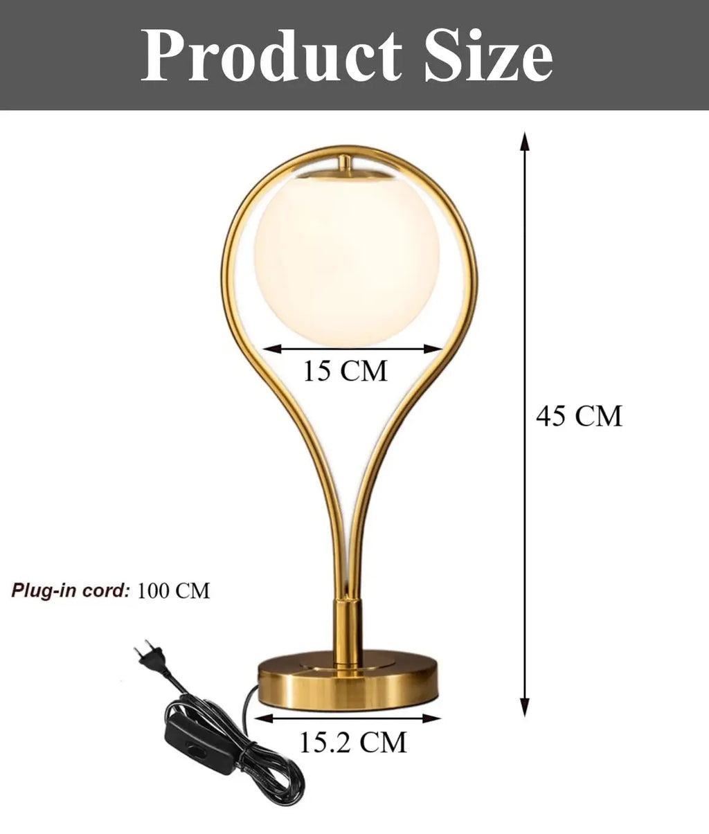 Elegant Golden Lamp with Water Droplet Design - Decor Mantra 