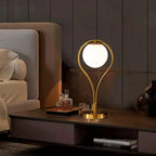 Elegant Golden Lamp with Water Droplet Design - Decor Mantra 