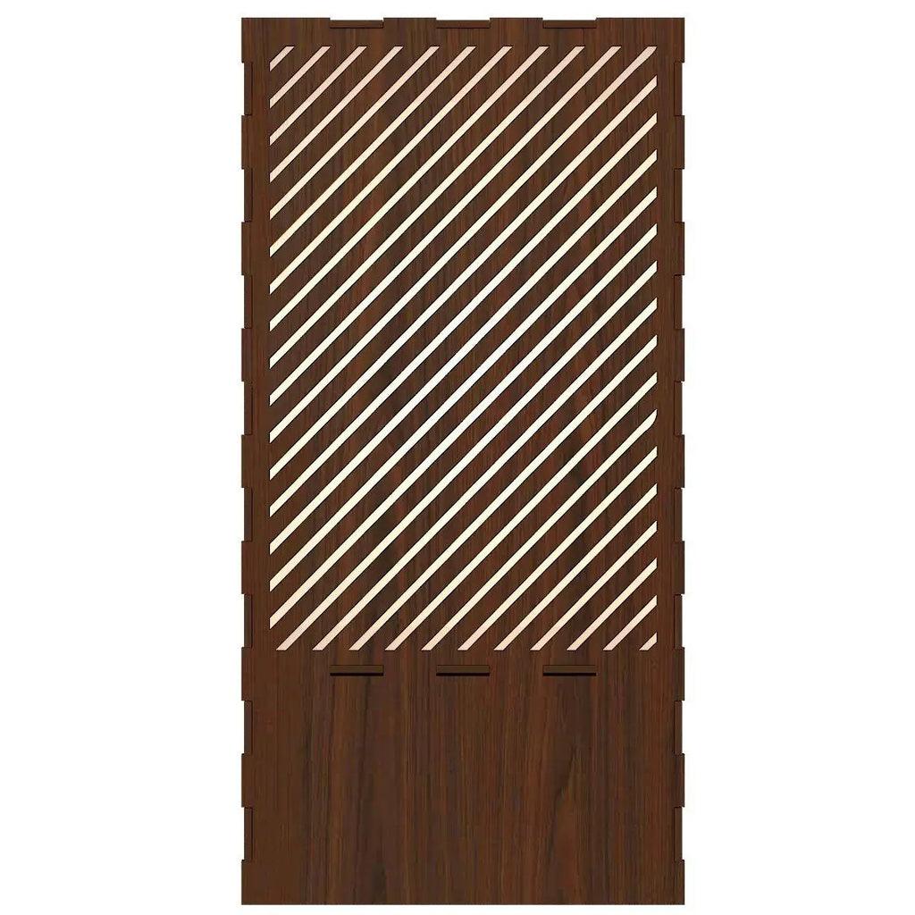 Stylish Wooden Table Lamp with Lining Pattern - Decor Mantra 