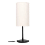 Elegant Black Bedroom Lamp with Cylinder Lampshade - Decor Mantra 