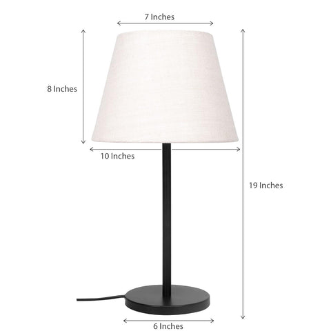 Stylish Black Table Lamp - Decor Mantra 