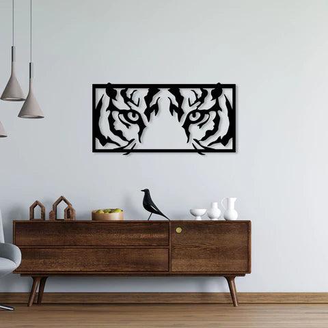 Tiger Eyes Metal Wall Art - Decor Mantra 