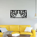 Tiger Eyes Metal Wall Art - Decor Mantra 