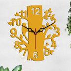 Tree Shape Designer Wooden Wall Clock - Decor Mantra 