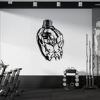 Triceps Exercise Metal Wall Art Decor Mantra
