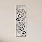Two Elegant Tree Metal Wall Art Decor Mantra