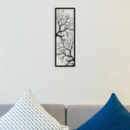 Two Elegant Tree Metal Wall Art Decor Mantra