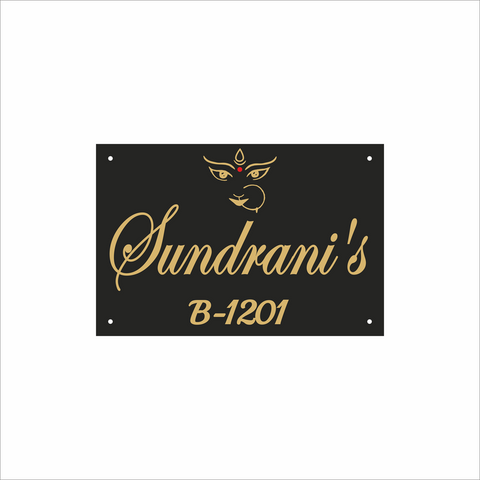 Personalized Transparent Acrylic Name Plate - Lightweight & Stylish