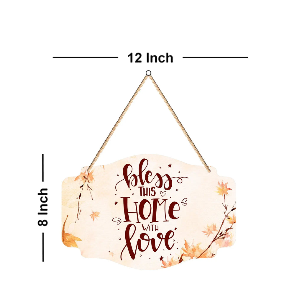 Home Quote Wooden Wall Hanger for Home Decor | Office | Gift | Bedroom | Living Room | Wall Accents | Wall Art | Wall Hangings Home Decoration | Art Items - Harshita Craft