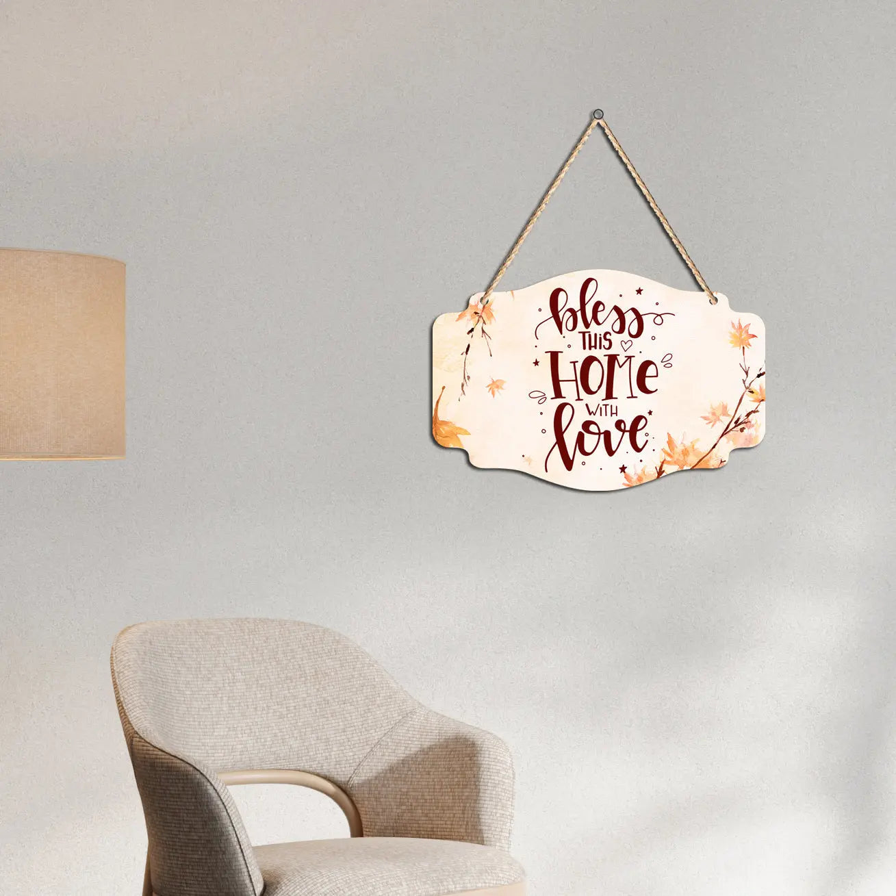 Home Quote Wooden Wall Hanger for Home Decor | Office | Gift | Bedroom | Living Room | Wall Accents | Wall Art | Wall Hangings Home Decoration | Art Items - Harshita Craft