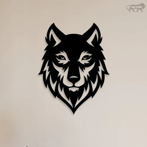 Ultimate Wolves Look Metal Wall Art Decor Mantra