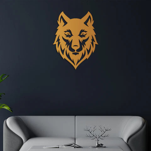 Ultimate Wolves Look Metal Wall Art Decor Mantra