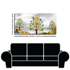Unique Golden Trees Canvas Wall Painting DECORMANTRA
