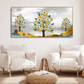 Unique Golden Trees Canvas Wall Painting DECORMANTRA