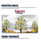 Unique Golden Trees Canvas Wall Painting DECORMANTRA