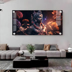 Lord Shiva and Rosary Exquisite Acrylic Horizontal Wall Art - Decor Mantra 