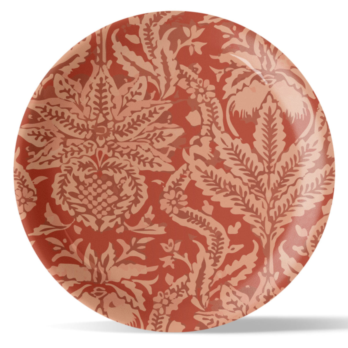 Ethnic Floral Design Wall Plate