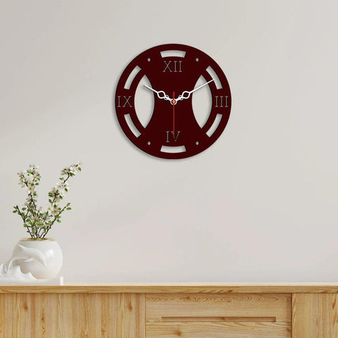 Vintage Style Designer Wooden Wall Clock - Decor Mantra 