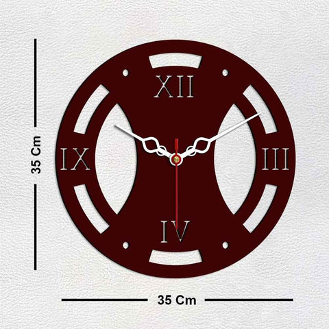 Vintage Style Designer Wooden Wall Clock - Decor Mantra 