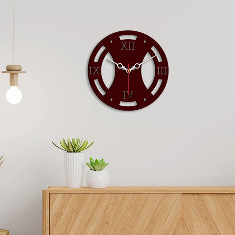 Vintage Style Designer Wooden Wall Clock - Decor Mantra 