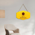 Guru Mantra Hindu Religious Decorative Wooden Wall Hanging for House - Harshita Craft
