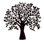 Glowing Tree Backlit Wooden Wall Art with LED Night Light Walnut Finish - Decor Mantra 