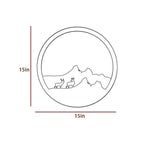 Beautiful Scenery Deer Wooden LED Wall Light Backlit Wall Art - Decor Mantra 