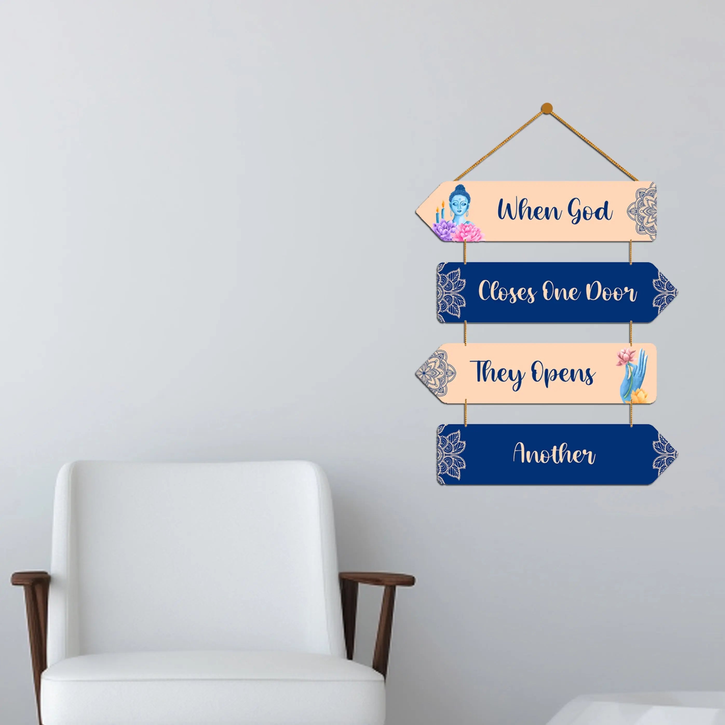 Motivational Quote Wall Hanger for Home|Office|Living Room|Gift, Wall Decoration - Harshita Craft