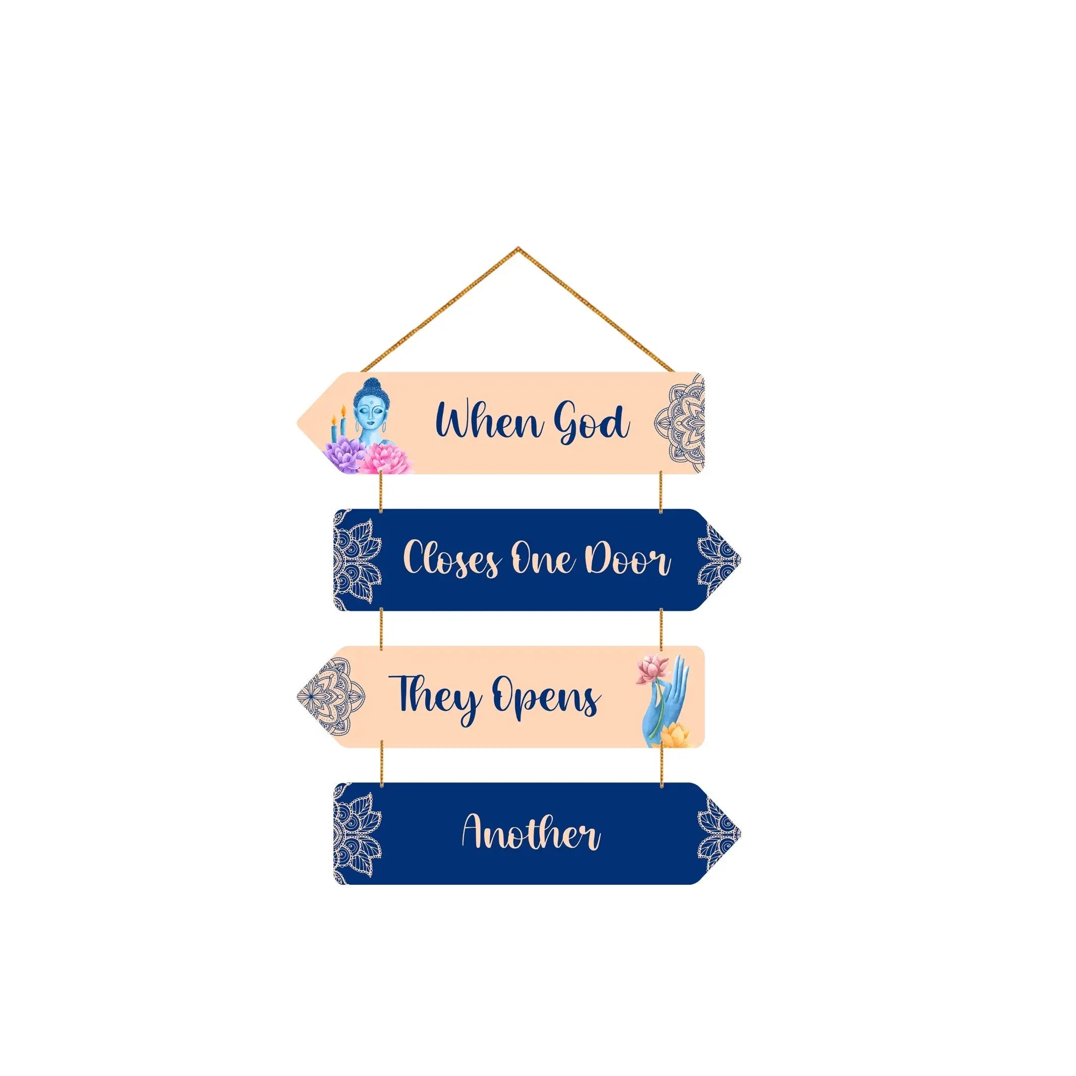 Motivational Quote Wall Hanger for Home|Office|Living Room|Gift, Wall Decoration - Harshita Craft