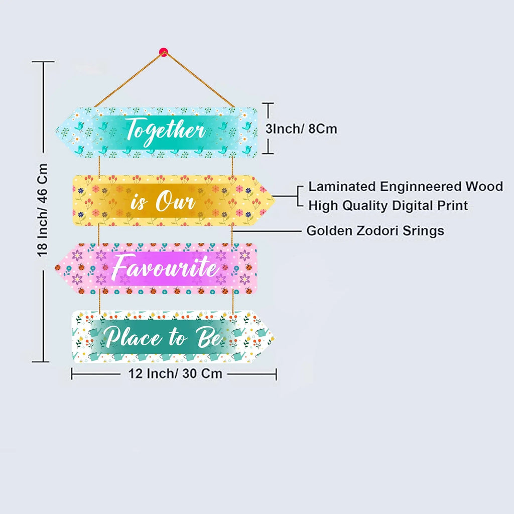 Couple Quote Wall Hanger for Home|Office|Living Room|Gift, Wall Decoration - Harshita Craft