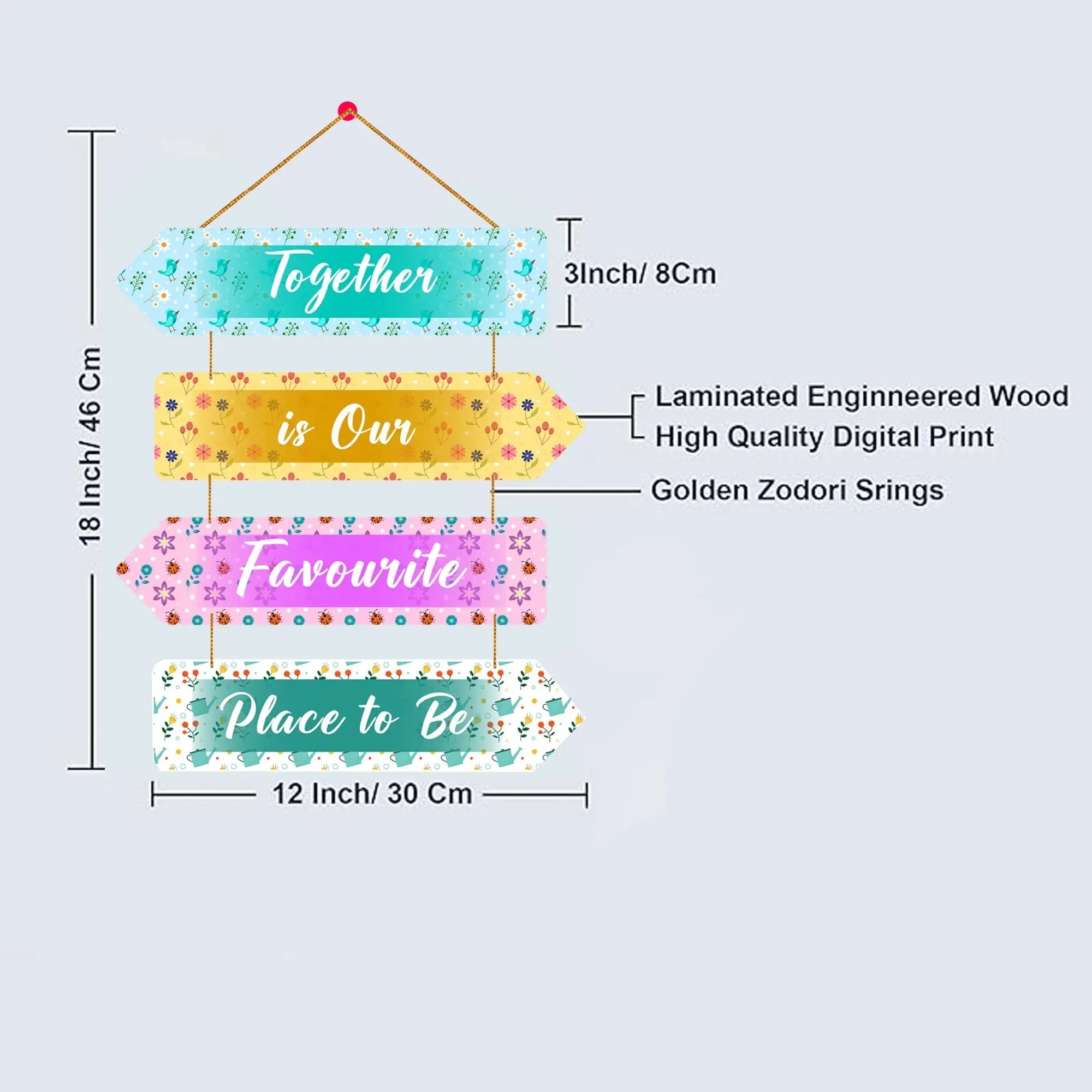Couple Quote Wall Hanger for Home|Office|Living Room|Gift, Wall Decoration - Harshita Craft
