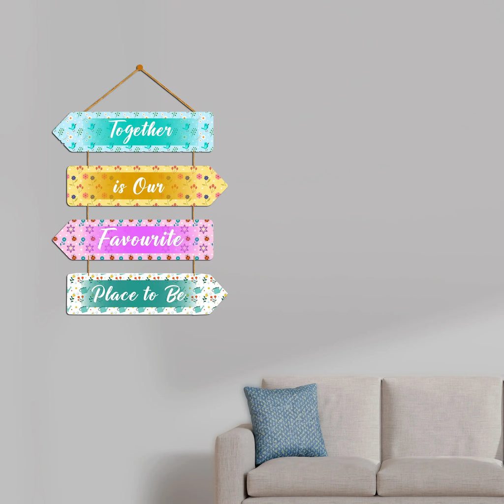 Couple Quote Wall Hanger for Home|Office|Living Room|Gift, Wall Decoration - Harshita Craft