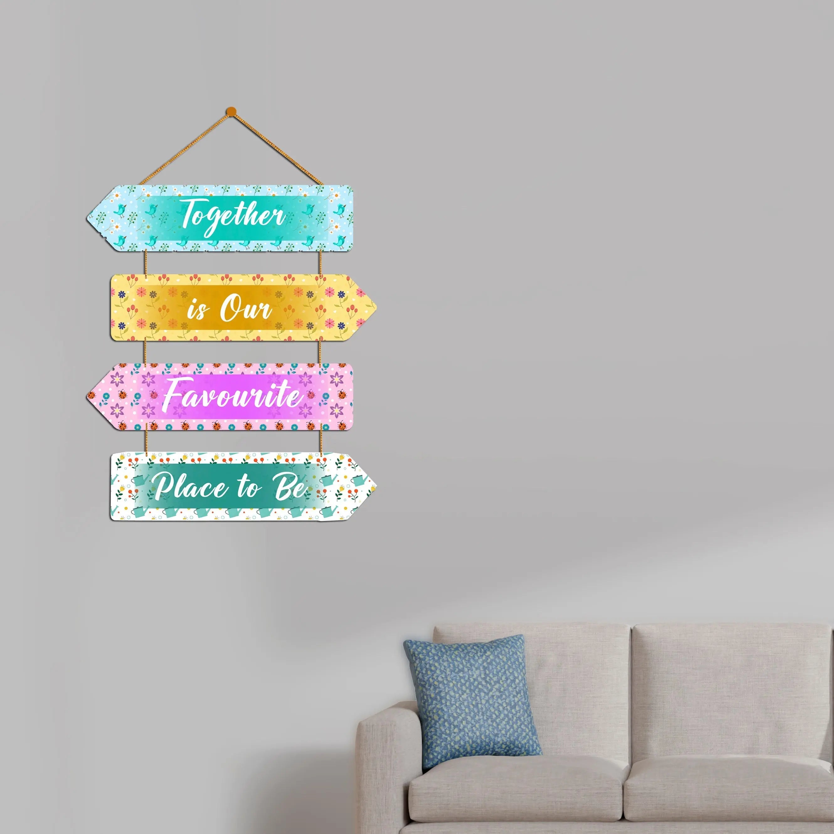 Couple Quote Wall Hanger for Home|Office|Living Room|Gift, Wall Decoration - Harshita Craft