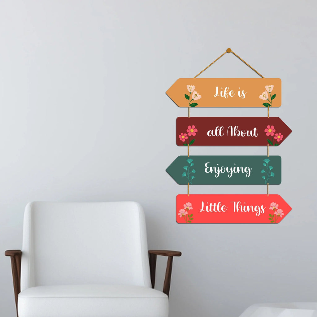 Positive Quote Wall Hanger for Home|Office|Living Room|Gift, Wall Decoration - Harshita Craft