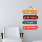 Positive Quote Wall Hanger for Home|Office|Living Room|Gift, Wall Decoration - Harshita Craft