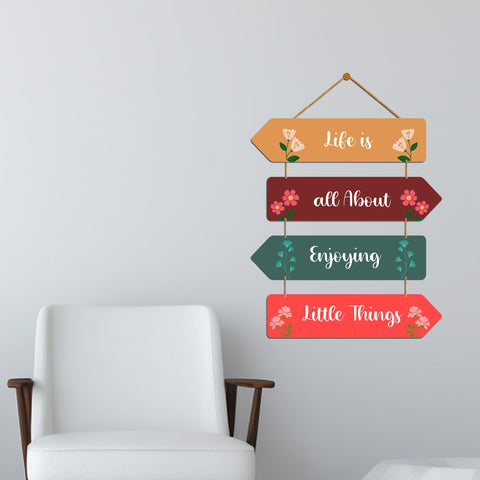 Positive Quote Wall Hanger for Home|Office|Living Room|Gift, Wall Decoration