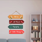 Positive Quote Wall Hanger for Home|Office|Living Room|Gift, Wall Decoration - Harshita Craft